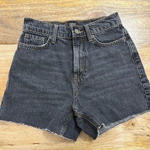 Black BGD A-Line denim shorts